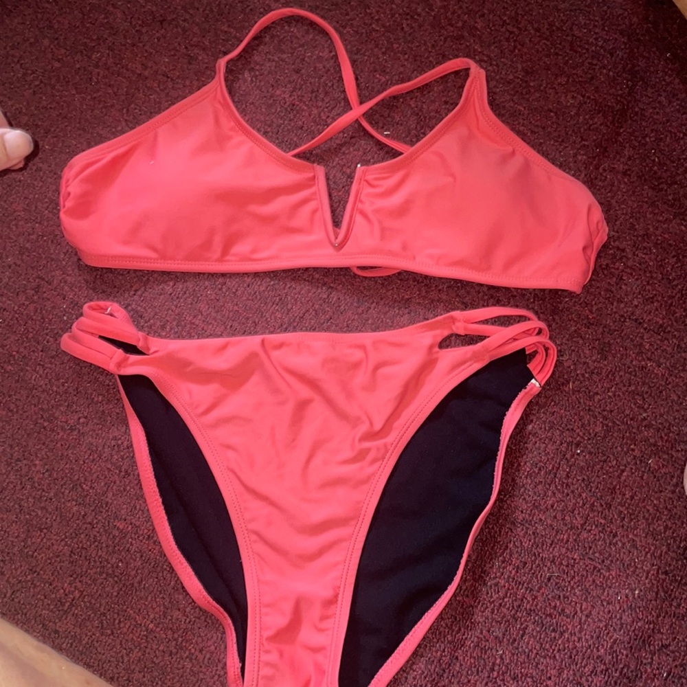 Indigo Rein 2 piece salmon color bikini